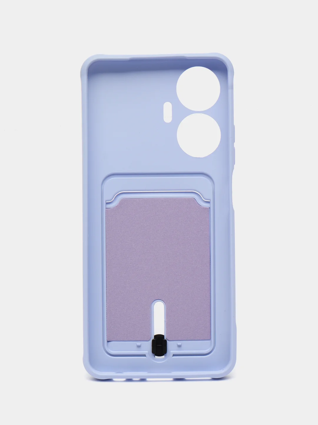 Лавандовый чехол для Realme C55 (Реалми С55), с карманом для карт