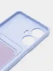 Лавандовый чехол для Realme C55 (Реалми С55), с карманом для карт
