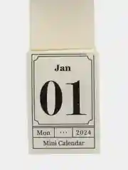 Белый календарь отрывной мини 2024 год