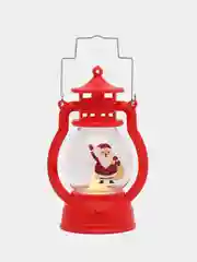 Красный светодиодная фигура "Фонарь с Дедом Морозом" 5,5 х 12,3 х 5,5 см
