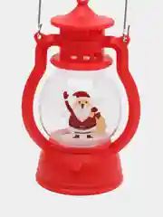 Красный светодиодная фигура "Фонарь с Дедом Морозом" 5,5 х 12,3 х 5,5 см