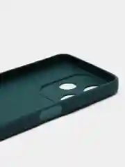Тёмно-зелёный чехол Tecno Spark 10 / 10C, Техно Спарк 10 / 10С, силиконовый, матовый