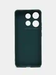 Тёмно-зелёный чехол Spark Go 2023, Pop 7, 7 Pro, Infinix Smart 7 Смарт 7, силиконовый, матовый