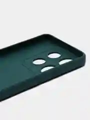Тёмно-зелёный чехол Spark Go 2023, Pop 7, 7 Pro, Infinix Smart 7 Смарт 7, силиконовый, матовый