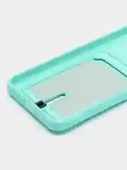 Бирюзовый чехол Tecno Spark 8C Spark Go 2022, Техно Спарк 8С Го, с карманом для карт
