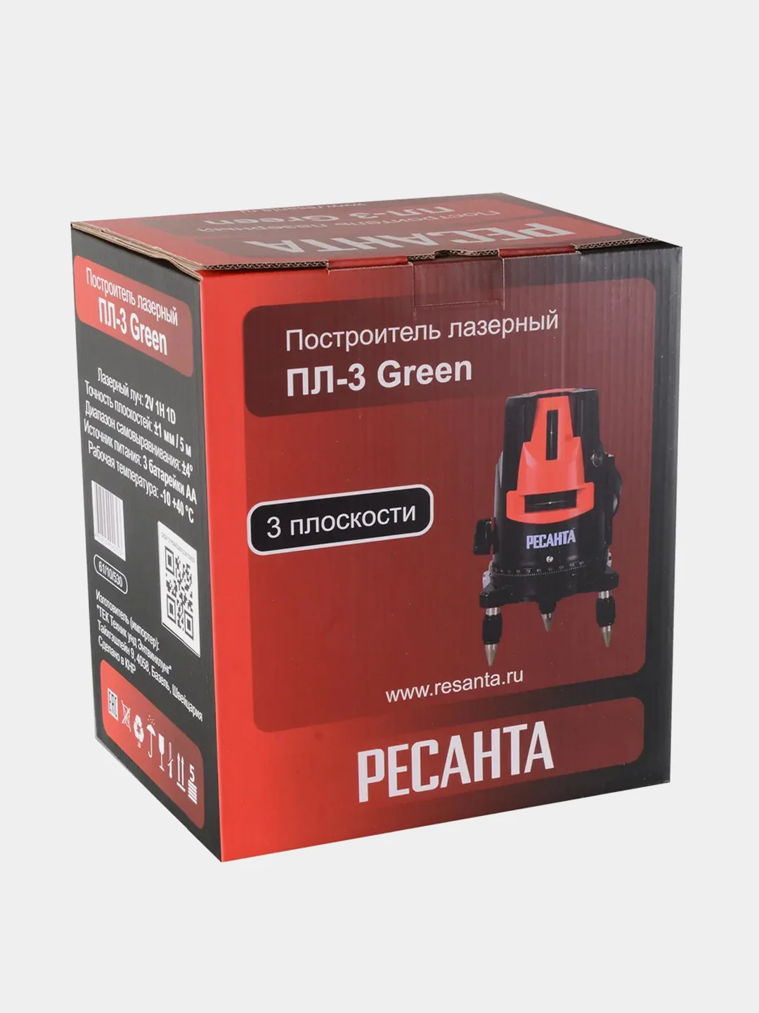 Построитель лазерный ПЛ-3 Green Ресанта