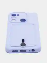Лавандовый чехол Tecno Spark 8C Spark Go 2022, Техно Спарк 8С Го, с карманом для карт