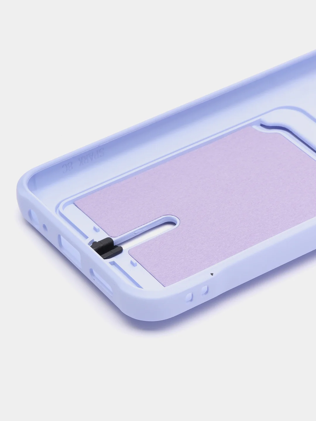 Лавандовый чехол Tecno Spark 8C Spark Go 2022, Техно Спарк 8С Го, с карманом для карт