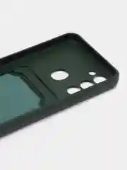 Зеленый чехол Tecno Spark 8C Spark Go 2022, Техно Спарк 8С Го, с карманом для карт