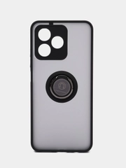 Чехол противоударный Realme C53, C51, c магнитом и кольцом