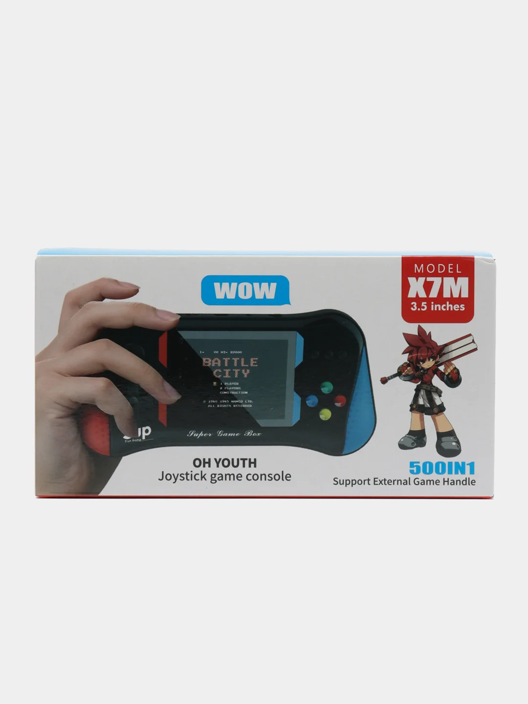 Игровая приставка портативная Game Box X7M с джойстиком, 500 игр