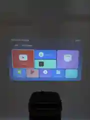 Черный лазерный проектор Umiio Wi-Fi, Android TV, портативный A007