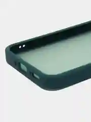 Зеленый чехол матовый для Samsung Galaxy A54, пластиковый, полупрозрачный, с глянцевой рамкой
