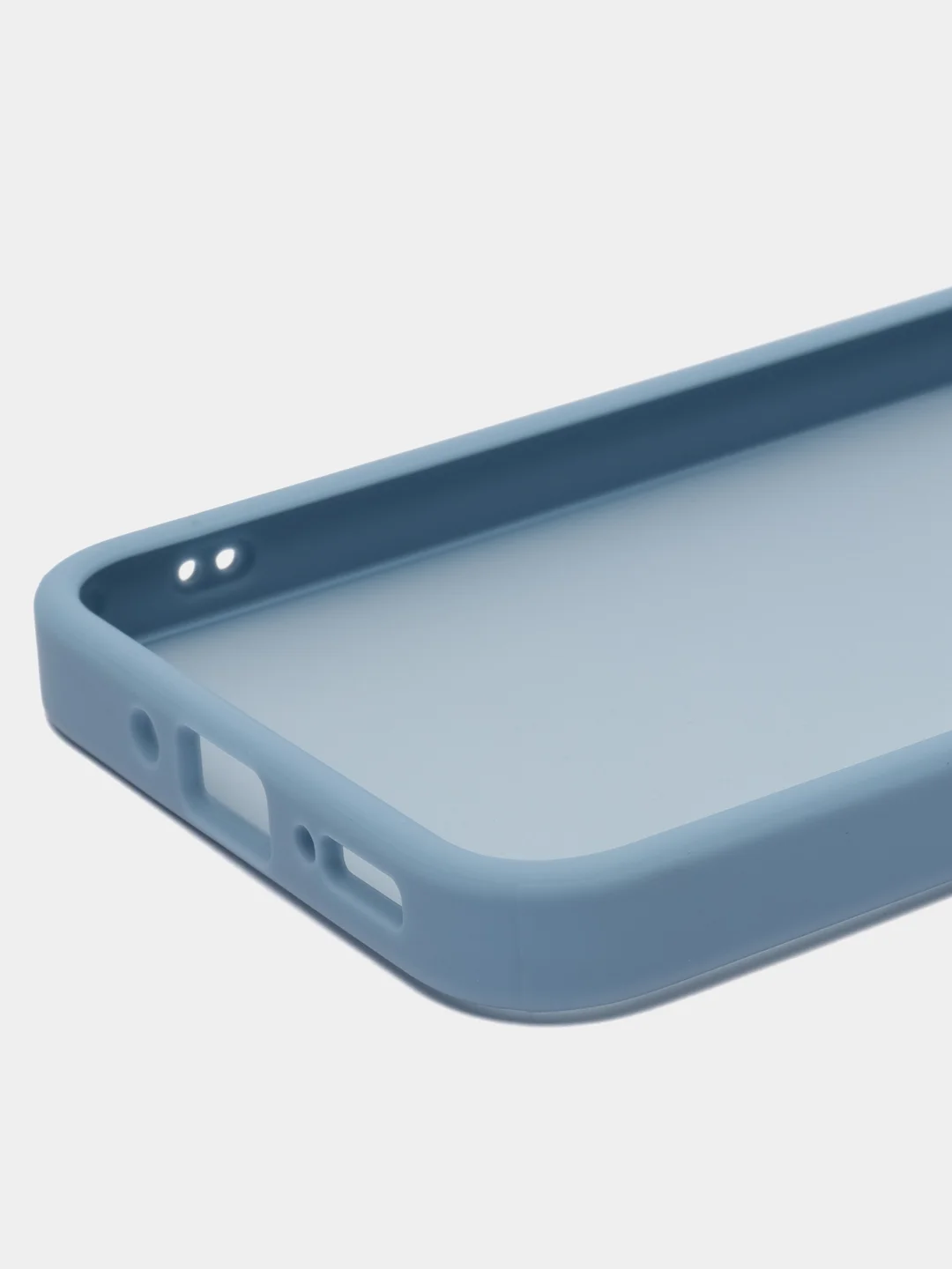 Небесно-голубой чехол матовый для Samsung Galaxy A54, пластиковый, полупрозрачный, с глянцевой рамкой