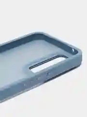 Небесно-голубой чехол матовый для Samsung Galaxy A54, пластиковый, полупрозрачный, с глянцевой рамкой
