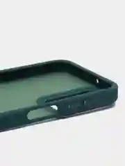 Зеленый чехол матовый для Samsung Galaxy A24, пластиковый, полупрозрачный, с глянцевой рамкой