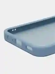 Небесно-голубой чехол матовый для Samsung Galaxy A24, пластиковый, полупрозрачный, с глянцевой рамкой