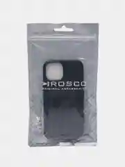 Синий чехол MagSafe для iPhone 15 Pro Max Plus кожаный ROSCO из экокожи с защитой камер магнитом