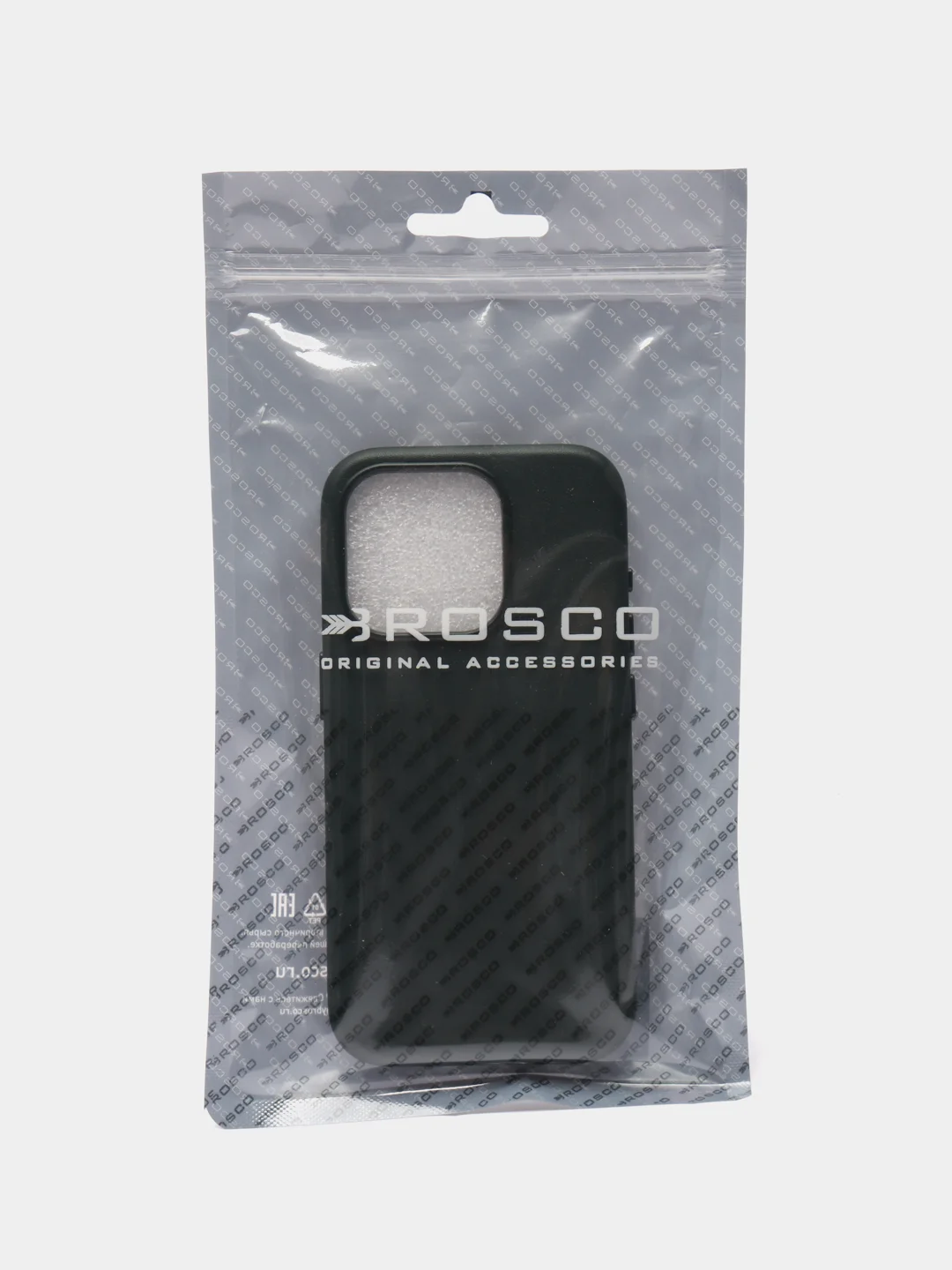 Тёмно-зелёный чехол MagSafe для iPhone 15 Pro Max Plus кожаный ROSCO из экокожи с защитой камер магнитом