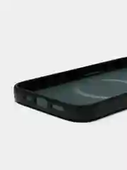 Тёмно-зелёный чехол MagSafe для iPhone 15 Pro Max Plus кожаный ROSCO из экокожи с защитой камер магнитом