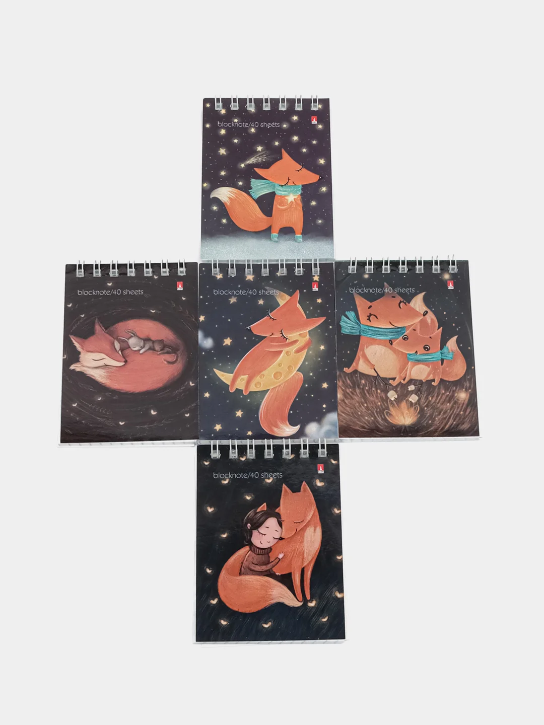 Манго блокнот "Волшебные лисы", клетка, 40 л, А5, А7