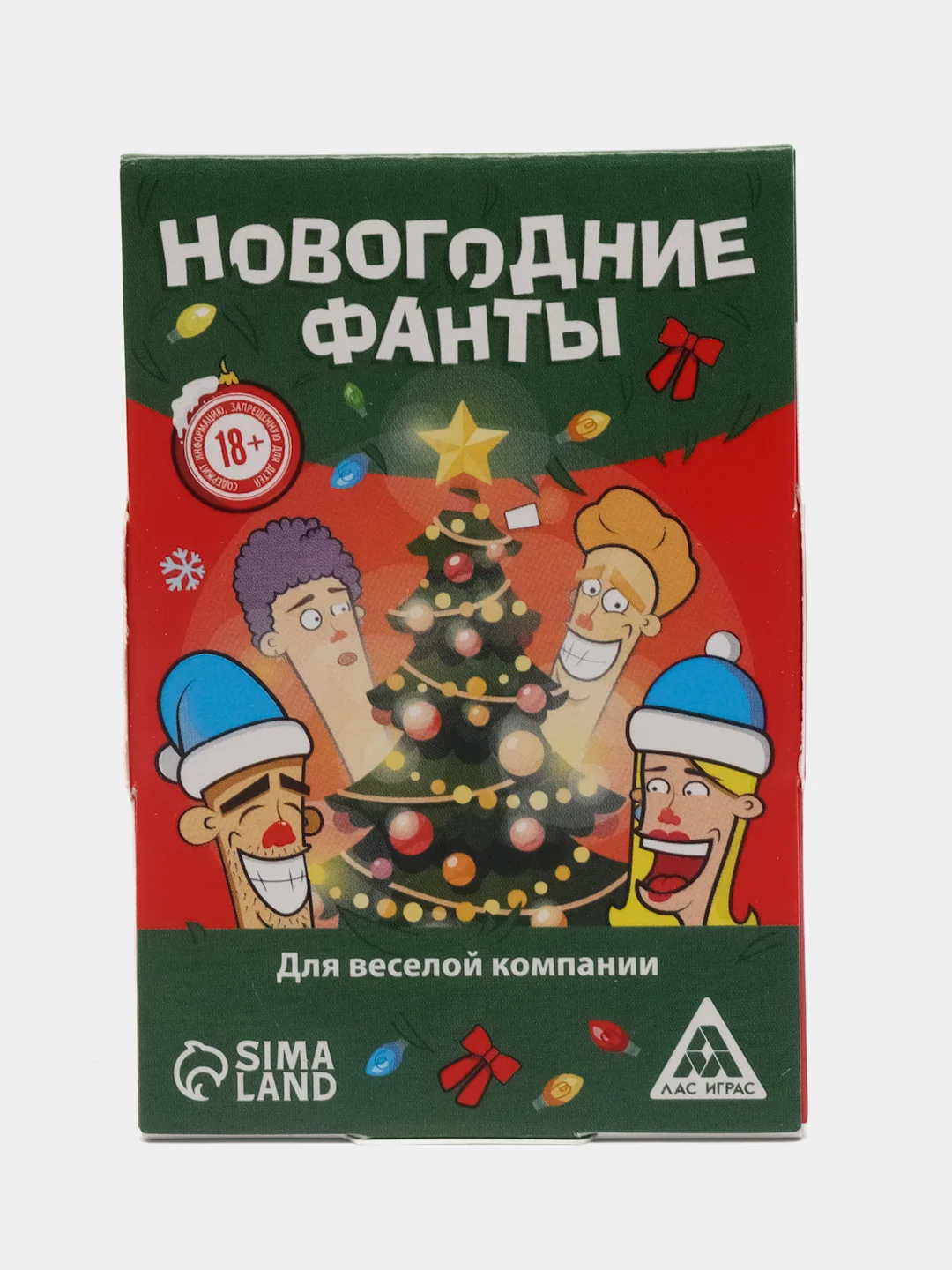 Зеленый настольные новогодние игры 18+ / игральные карты