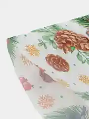 Вишнёвый новогодний подарочный пакет, полиэтиленовый с вырубной ручкой, 20 х 30 см