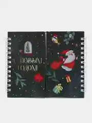 Лесной зеленый блокнот и Двойной блокнот, "С Новым Годом!"