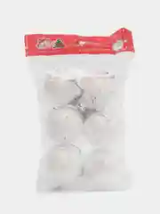 Белый набор елочных шаров, елочных игрушек, звезда на елку, мишка новогодний, новогодний декор