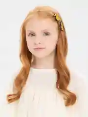 Желтый бантики на зажиме