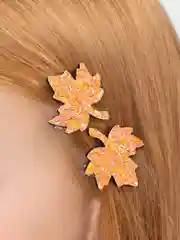 Оранжевый бантики на зажиме