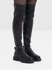 Угольный женские зимние сапоги , высокие