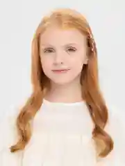 Красный бантики на зажиме "Снежинки"