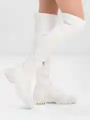 Белый женские зимние сапоги , высокие
