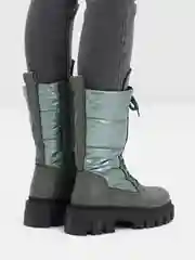 Зеленый женские зимние ботинки,с мехом