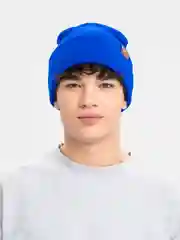 Синий мужская стильная шапка
