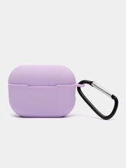 Чехол для наушников Apple Airpods Pro, с карабином, силиконовый
