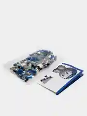 Бирюзовый детский 3D конструктор, игрушка развивающая