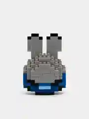 Бирюзовый детский 3D конструктор, игрушка развивающая