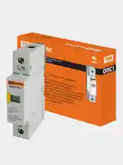 Ограничитель импульсных перенапряжений IEK ОПС1-D, 1Р, 5/10кА, 230B