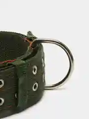 Ошейник четырехслойный, 80 х 4,9 см, ОШ 65-75 см, полиэстер, зелёный