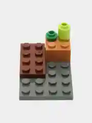 Конструктор блочный Майнкрафт, Minecraft, 101 деталь, синий, на подарок в коробке