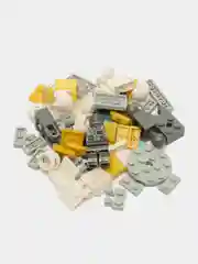 Белый конструктор блочный "Герои Ниндзяго" (Ninjago Heroes), 4 вида героев, для мальчиков