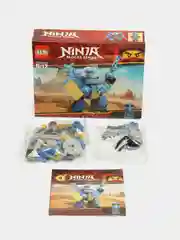 Голубой конструктор блочный "Герои Ниндзяго" (Ninjago Heroes), 4 вида героев, для мальчиков