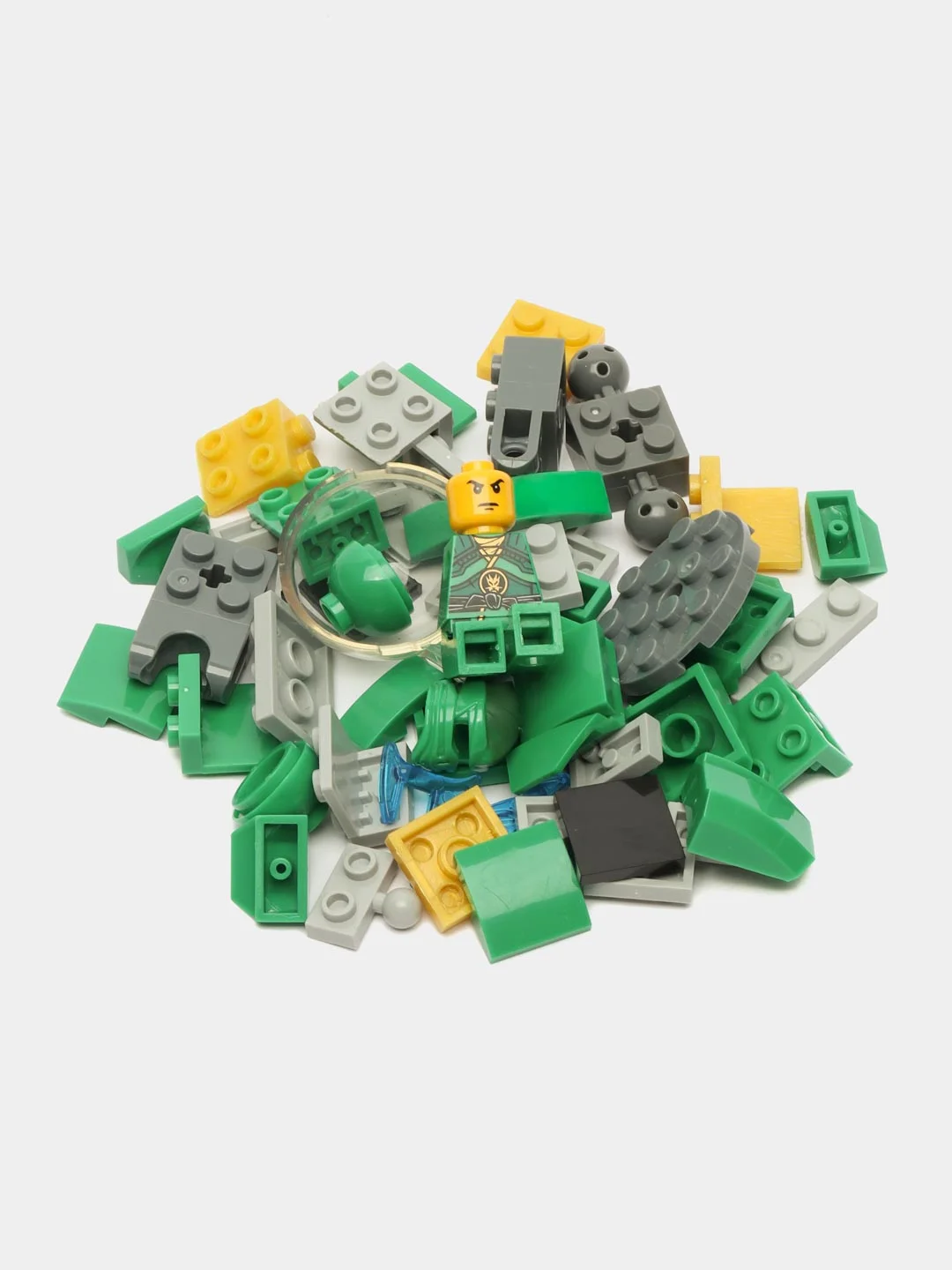 Зеленый конструктор блочный "Герои Ниндзяго" (Ninjago Heroes), 4 вида героев, для мальчиков