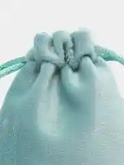 Бирюзовый подарочный мешочек, бархатный для украшений