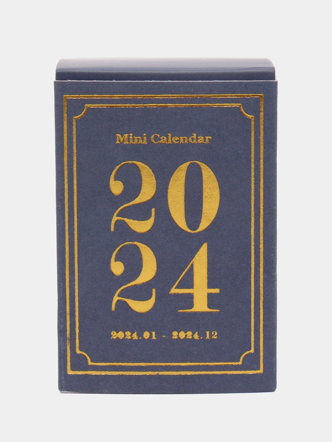Синий календарь отрывной мини 2024 год
