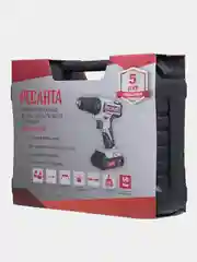 Дрель-шуруповерт "Ресанта" ДА-18-2ЛК-У, аккумуляторная, ударная