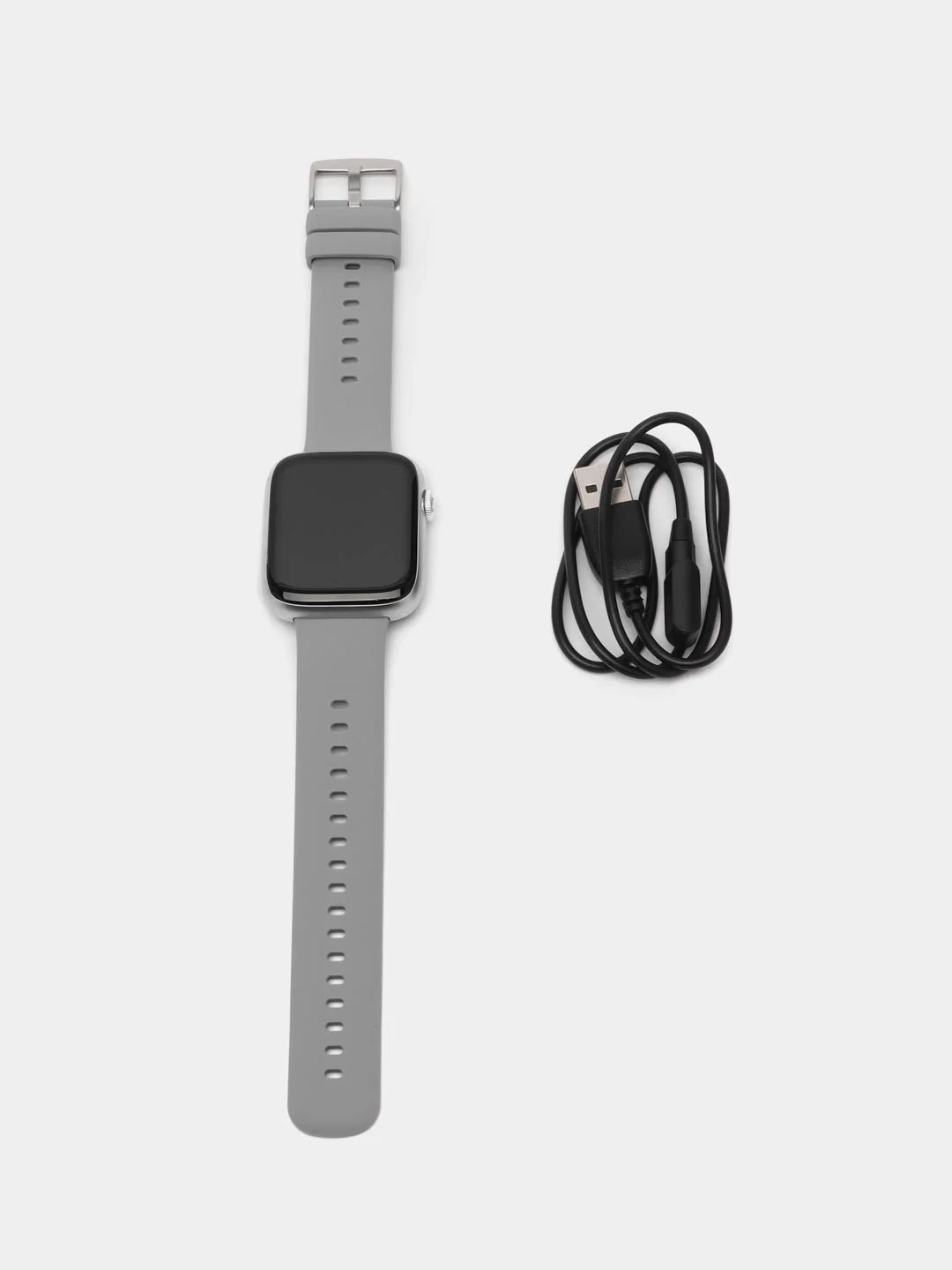 Серый умные смарт часы Smart Watch DT 103, 45 мм, с поддержкой звонков