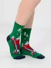 Лесной зеленый носки мужские, новогодние